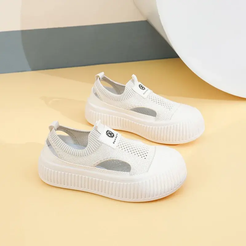 Summer Women's Vulcanized Shoes Hollow Mesh Casual Shoe Women Fashion Breathable Platform Sneakers Shoes New Zapatillas De Mujer