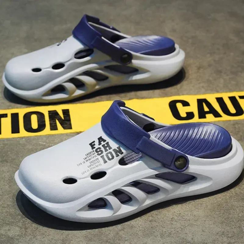 Men's Sandals Fashion Slippers EVA Hole Shoes 2025 Men Outdoor Thick-soled Casual Shoes Couple Home Beach Sandals Flip Flops 슬리퍼