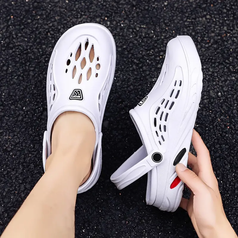 Unisex Sandals Fashion Beach Sandals Thick Sole Women Slippers Waterproof Anti-Slip Sandals Summer Lightweight Men Flip Flops