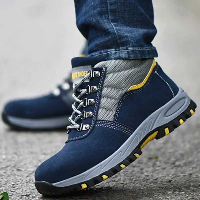 High Quality Men Safety Boots Work Boots Steel Toe Shoes Puncture-Proof Male Boot Winter Boots Warm Safety Botines for Men Botas