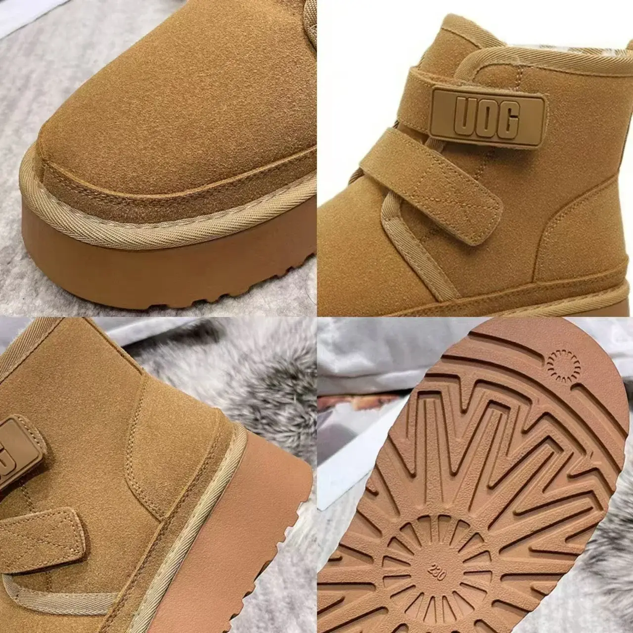 Winter Women Ankle Boots Outdoor Snow Boots New Plush Warm Shoes Platform Booties Classic Flat Casual Boots Non-slip Cotton Boot