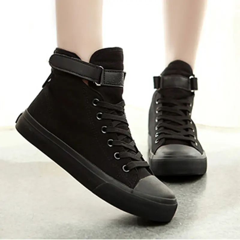 Men Shoes High Top Canvas Shoes Outdoor Breathable Walking Shoes Fashion Lightweight Sneakers Non-slip Flat Casual Shoe Tenis