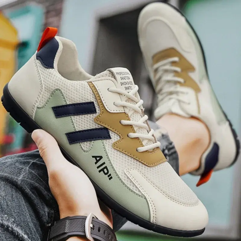 Men's Sneakers Breathable Casual Shoes Lace-Up Classic Mesh Shoes Men Outdoor Driving Shoes Fashion Lightweight Flats Zapatillas