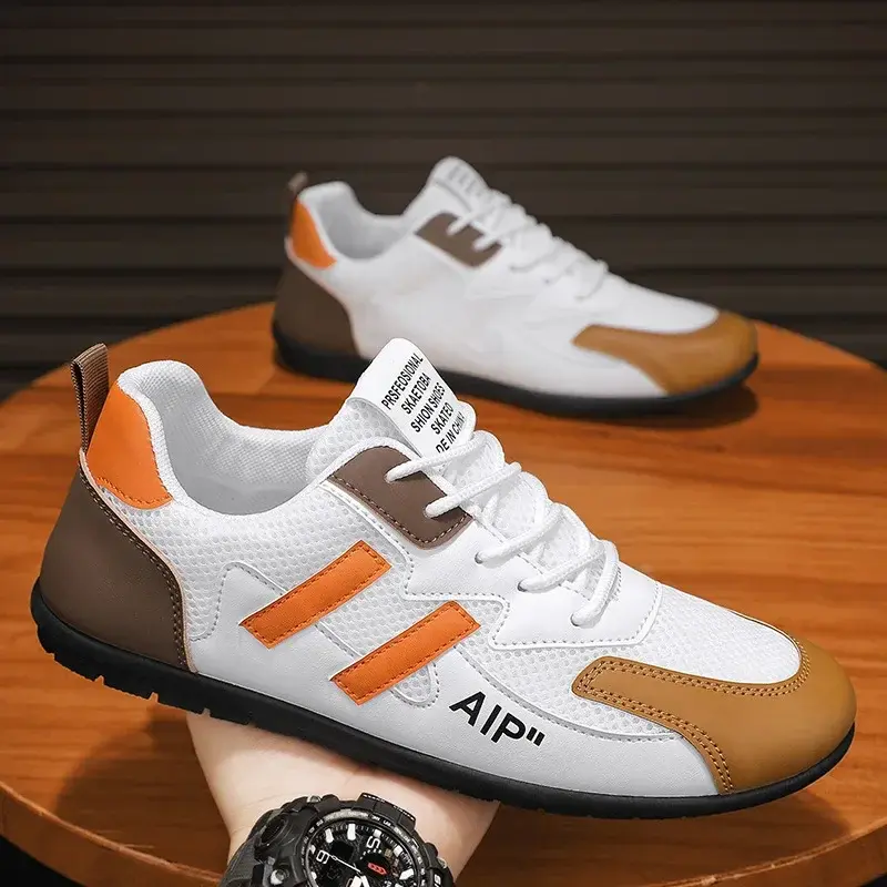 Men's Sneakers Breathable Casual Shoes Lace-Up Classic Mesh Shoes Men Outdoor Driving Shoes Fashion Lightweight Flats Zapatillas