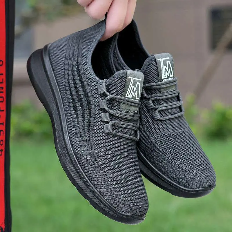 ​Men's Shoes Lightweight Sneakers Summer Breathable Casual Shoes Outdoor Non Slip Tennis Shoe Soft Mesh Flat Shoes Tenis Hombres
