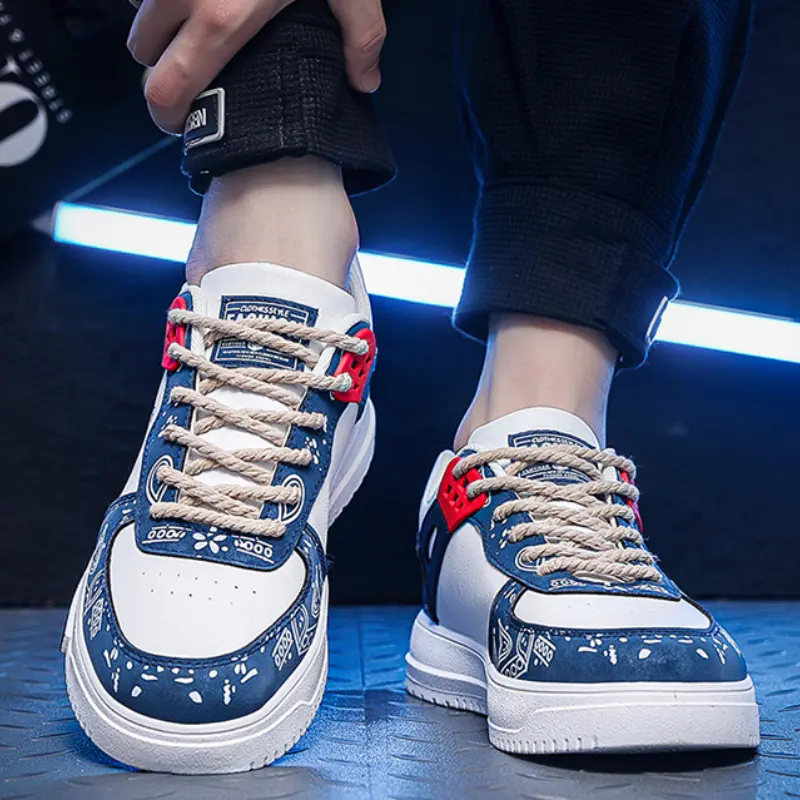 New Men's Shoes Lace-Up Sneakers Male Breathable Board Shoes Outdoor Non Slip Running Shoes Autumn Trend Casual Shoe Scarpe Uomo