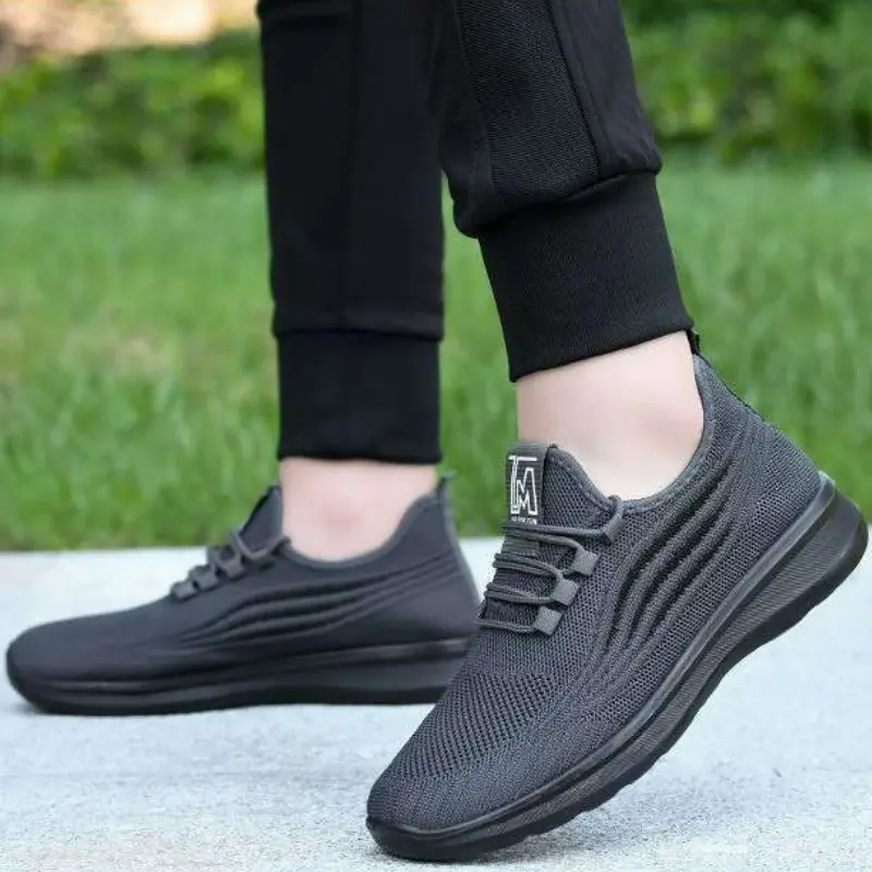 ​Men's Shoes Lightweight Sneakers Summer Breathable Casual Shoes Outdoor Non Slip Tennis Shoe Soft Mesh Flat Shoes Tenis Hombres