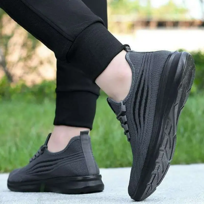 ​Men's Shoes Lightweight Sneakers Summer Breathable Casual Shoes Outdoor Non Slip Tennis Shoe Soft Mesh Flat Shoes Tenis Hombres