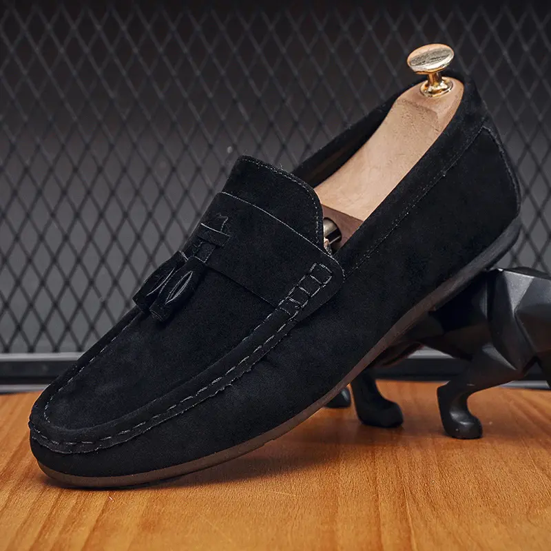 Comfortable Men's Shoes Soft Sole Loafers Outdoor Mens Casual Shoes Fashion Leather Shoes Autumn Flat Male Driving Shoe Zapatos