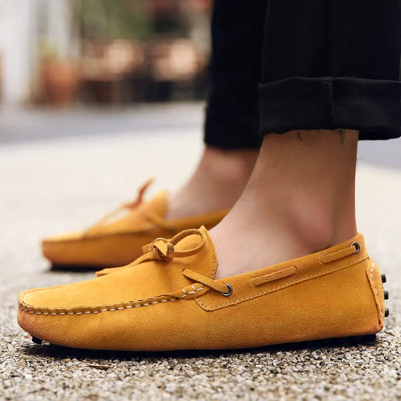 High Quality Men Loafers Suede Casual Shoes Summer Classic Soft Moccasins Male Driving Shoes Luxury Slip on Men Flats Size 38-49