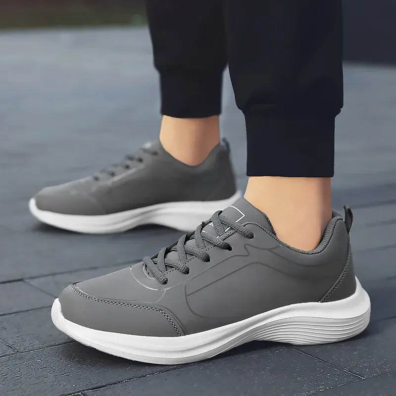 Men's Sneakers Lightweight Running Shoes New Breathable Non-slip Casual Shoes Lace Up Soft Men Walking Shoes Outdoor Tennis Shoe