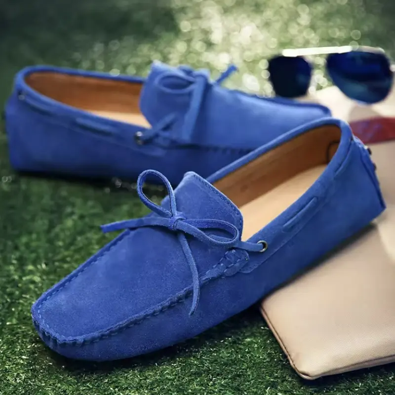 High Quality Men Loafers Suede Casual Shoes Summer Classic Soft Moccasins Male Driving Shoes Luxury Slip on Men Flats Size 38-49