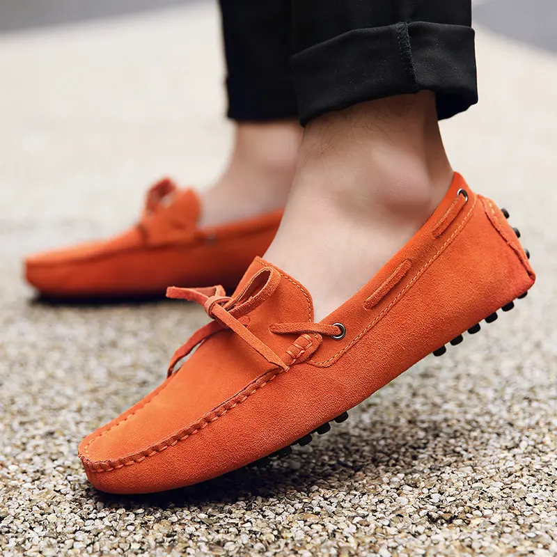 High Quality Men Loafers Suede Casual Shoes Summer Classic Soft Moccasins Male Driving Shoes Luxury Slip on Men Flats Size 38-49