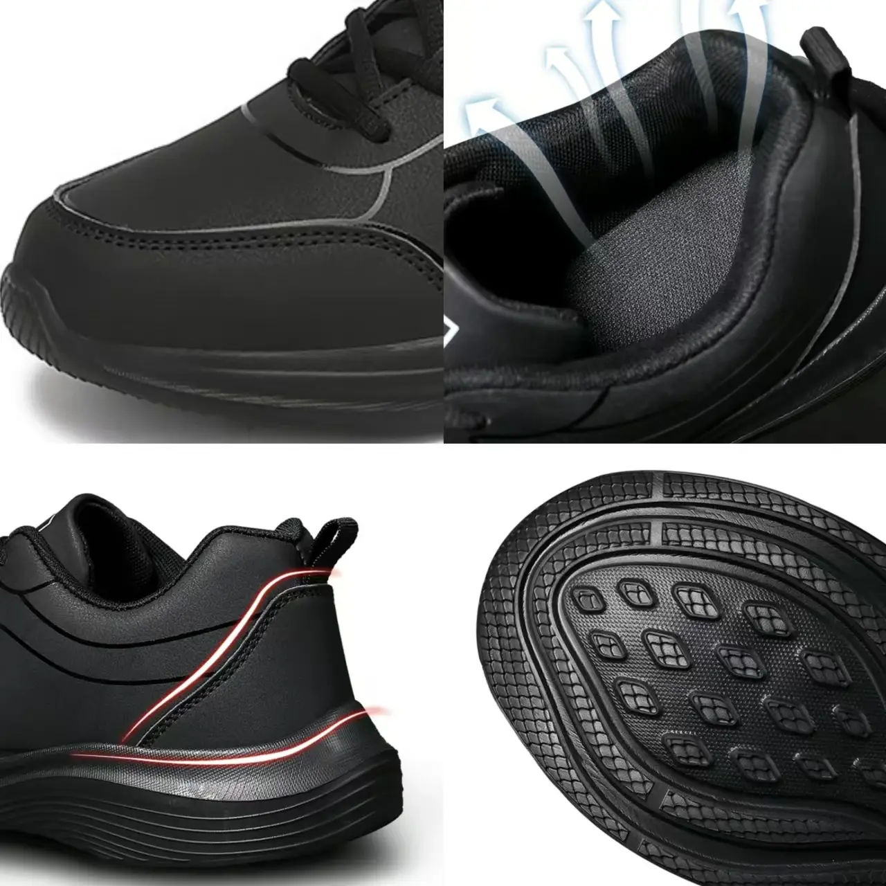 Men's Sneakers Lightweight Running Shoes New Breathable Non-slip Casual Shoes Lace Up Soft Men Walking Shoes Outdoor Tennis Shoe