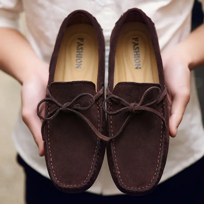 High Quality Men Loafers Suede Casual Shoes Summer Classic Soft Moccasins Male Driving Shoes Luxury Slip on Men Flats Size 38-49