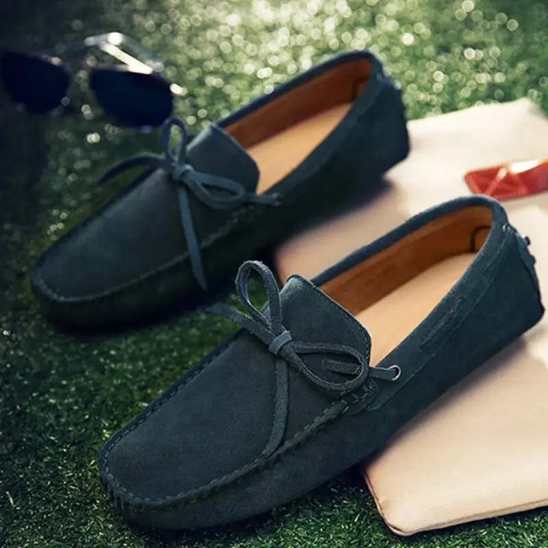 High Quality Men Loafers Suede Casual Shoes Summer Classic Soft Moccasins Male Driving Shoes Luxury Slip on Men Flats Size 38-49
