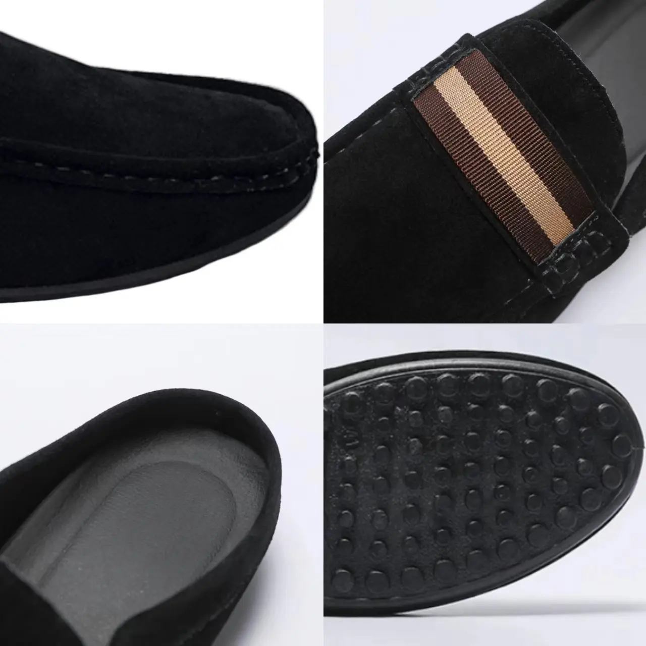 Men's Mules Lightweight Suede Casual Shoes New Men Lazy Leisure Breathable Half Support Slippers Slip on Walking Shoes Moccasin
