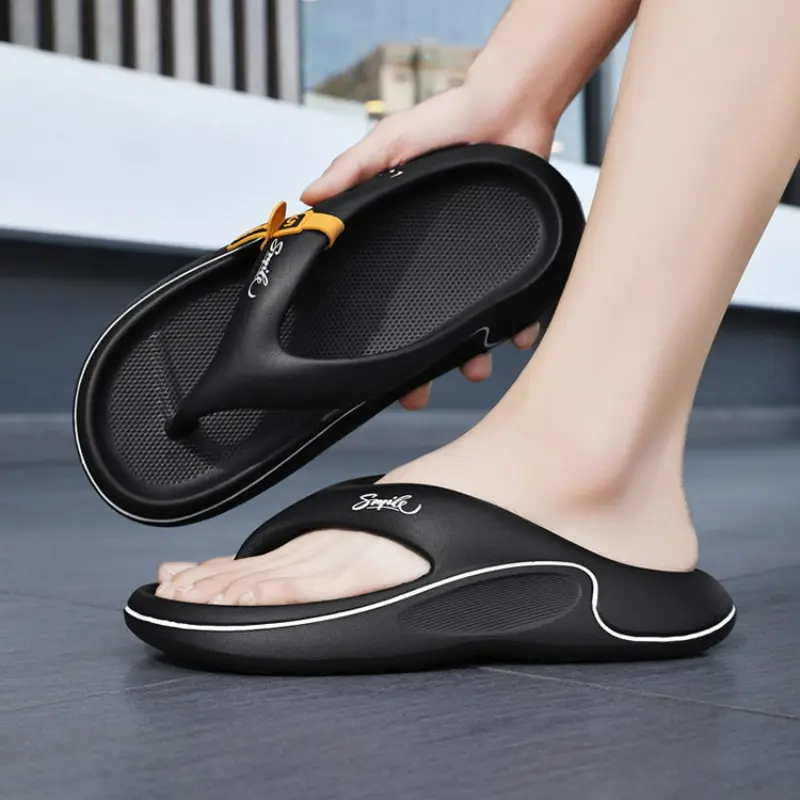 Men's Flip Flops Platform Slippers Soft Sole EVA Slippers for Men Outdoor Casual Beach Shoes Home Non-slip Men Slippers Chanclas