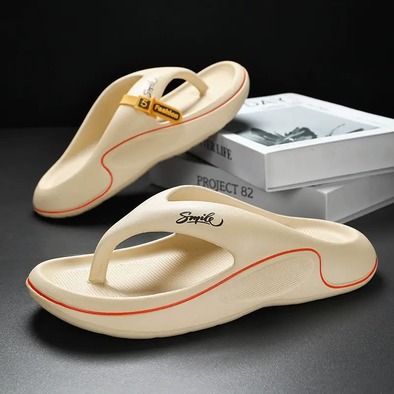 Men's Flip Flops Platform Slippers Soft Sole EVA Slippers for Men Outdoor Casual Beach Shoes Home Non-slip Men Slippers Chanclas