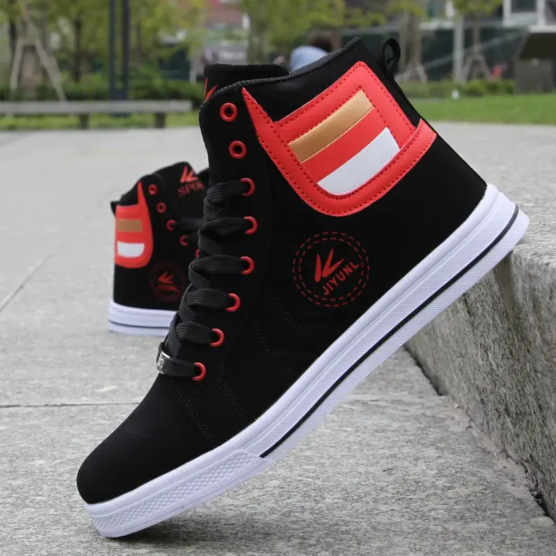 Men's Sneakers High-top Casual Shoes Lightweight Shoes for Men Fashion Hip Hop Walking Shoes Flat Plus Size Men Vulcanized Shoe