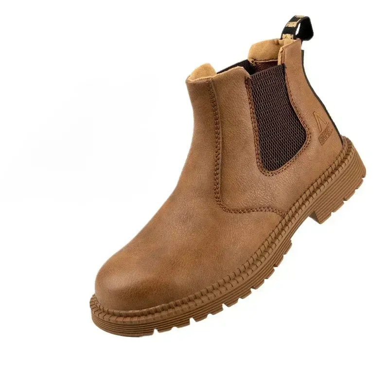 Men's Safety Boots Waterproof Work Shoes Male Indestructible Safety Shoes Anti-smash Steel Toe Shoes Puncture-Proof Sneakers 안전화