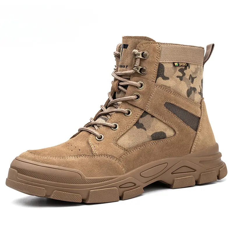 Work Men's Safety Shoes Indestructible Shoes Puncture-Proof Men Steel Toe Shoes Male Security Protective Shoe Outdoor Men Boots