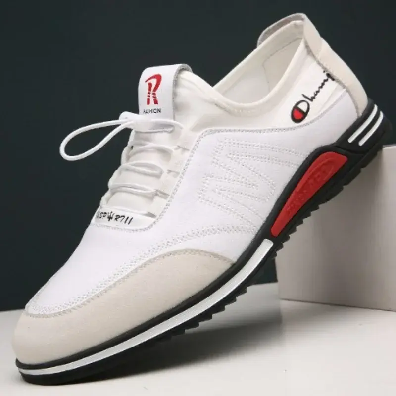 Men's Casual Shoes Soft Soled Sneakers Business Leather Shoes New Men Fashion Lightweight Flats Comfortable Non Slip Sports Shoe
