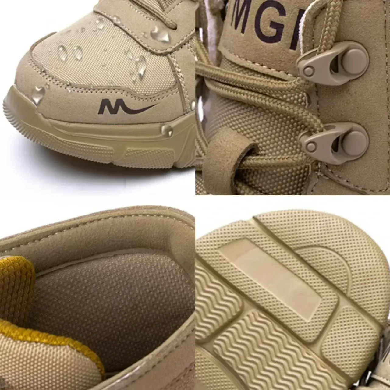 Work Boots Indestructible Men's Safety Shoes Steel Toe Shoes Anti-smashing Work Boots Protective Shoes Puncture-Proof Men Boots