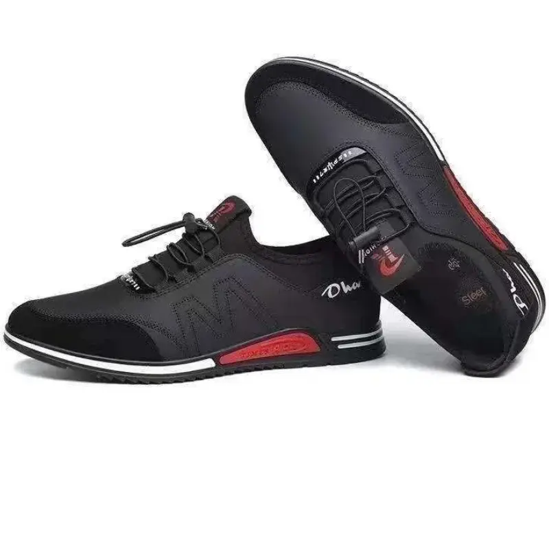 Men's Casual Shoes Soft Soled Sneakers Business Leather Shoes New Men Fashion Lightweight Flats Comfortable Non Slip Sports Shoe
