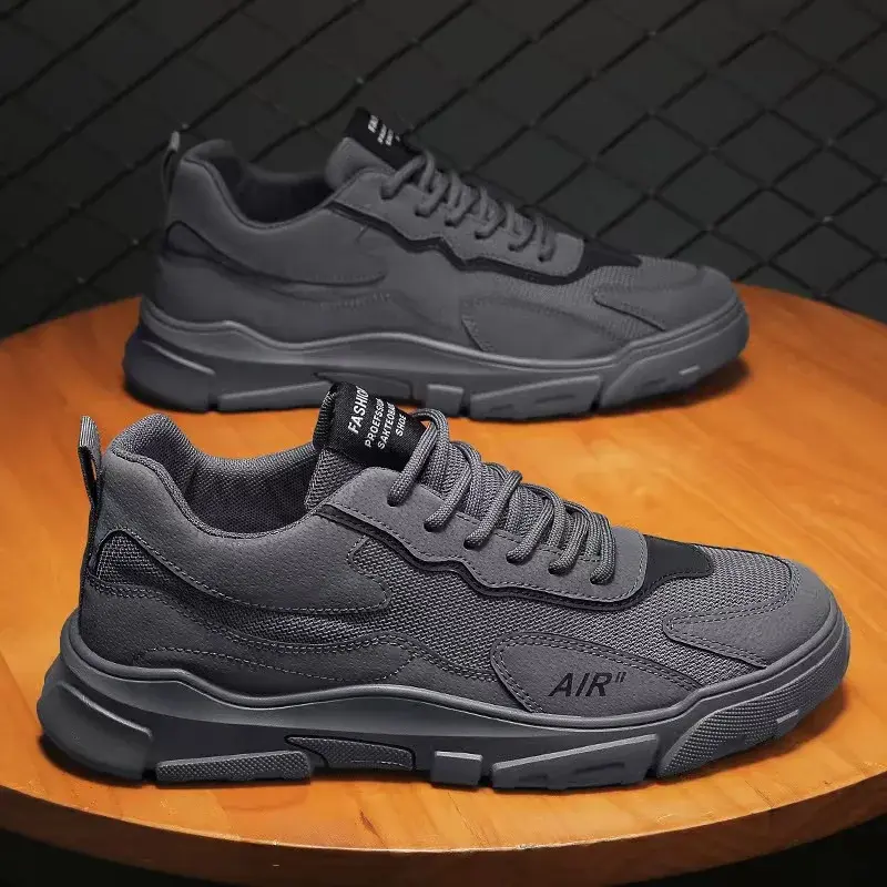 Men's Shoes Breathable Running Shoes New Platform Mesh Casual Shoes Men Autumn Luxury Lace-up Board Shoe Comfortable Tennis Shoe