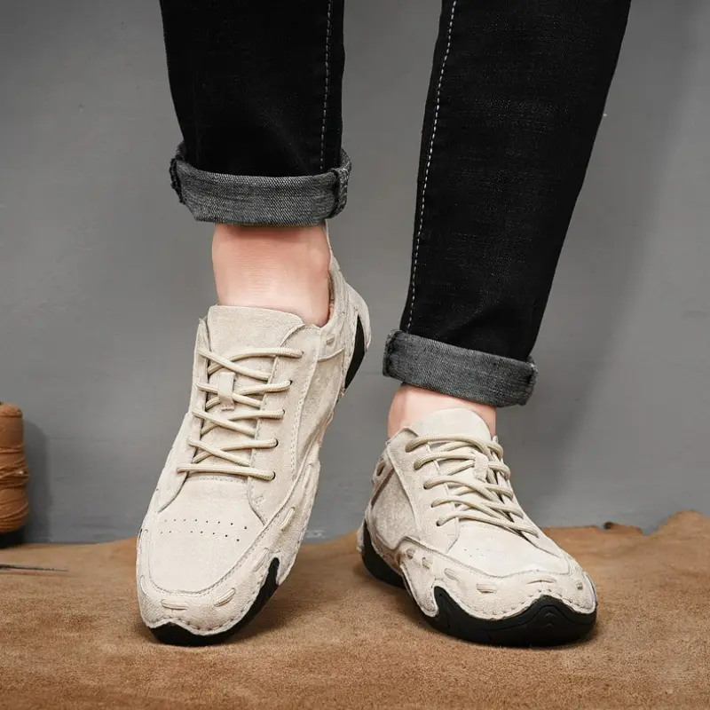 Men's Casual Shoes Suede Sneakers Luxury Outdoor Moccasins Breathable Shoes Casual Men Driving Shoes Handmade Plus Size Loafers