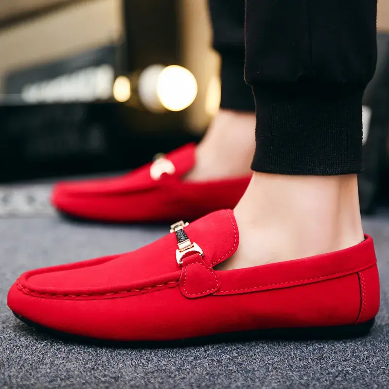 Men's Casual Shoes Soft Comfortable Driving Moccasins Slip on Loafers for Men Lightweight Flat Walking Shoes Sapatenis Masculino