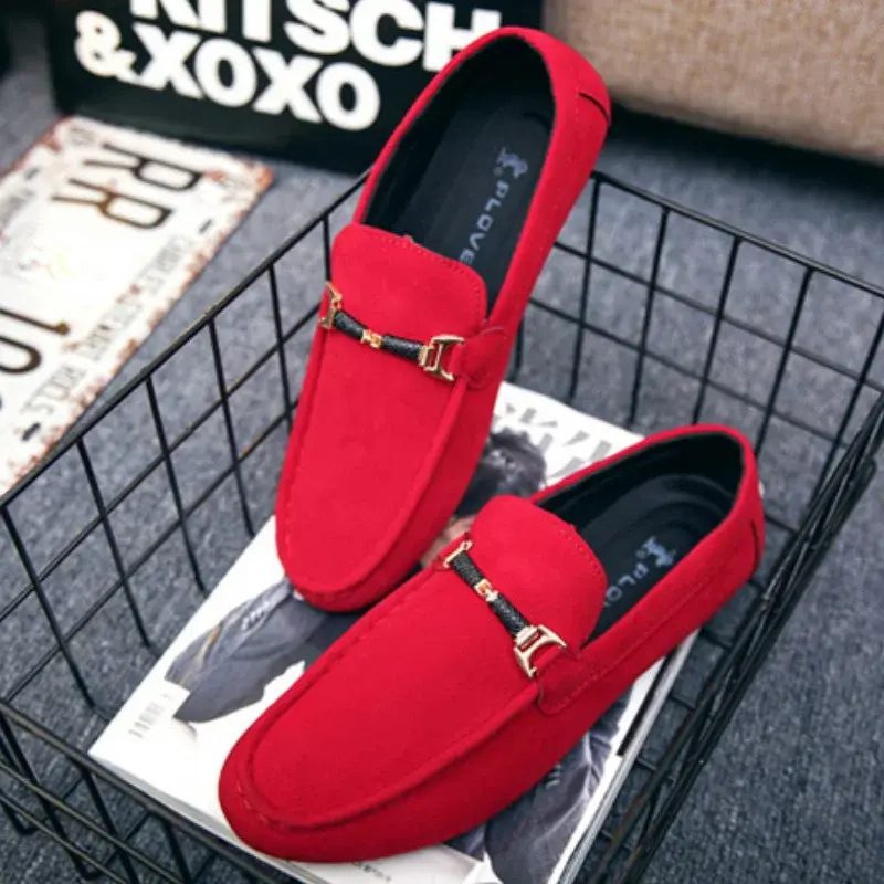 Men's Casual Shoes Soft Comfortable Driving Moccasins Slip on Loafers for Men Lightweight Flat Walking Shoes Sapatenis Masculino