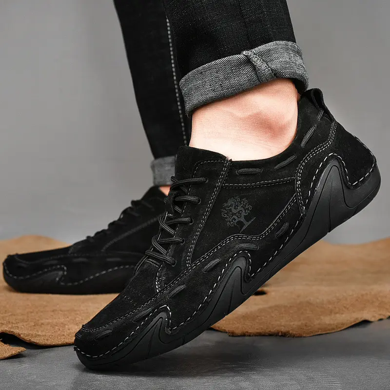 Men's Casual Shoes Suede Sneakers Luxury Outdoor Moccasins Breathable Shoes Casual Men Driving Shoes Handmade Plus Size Loafers