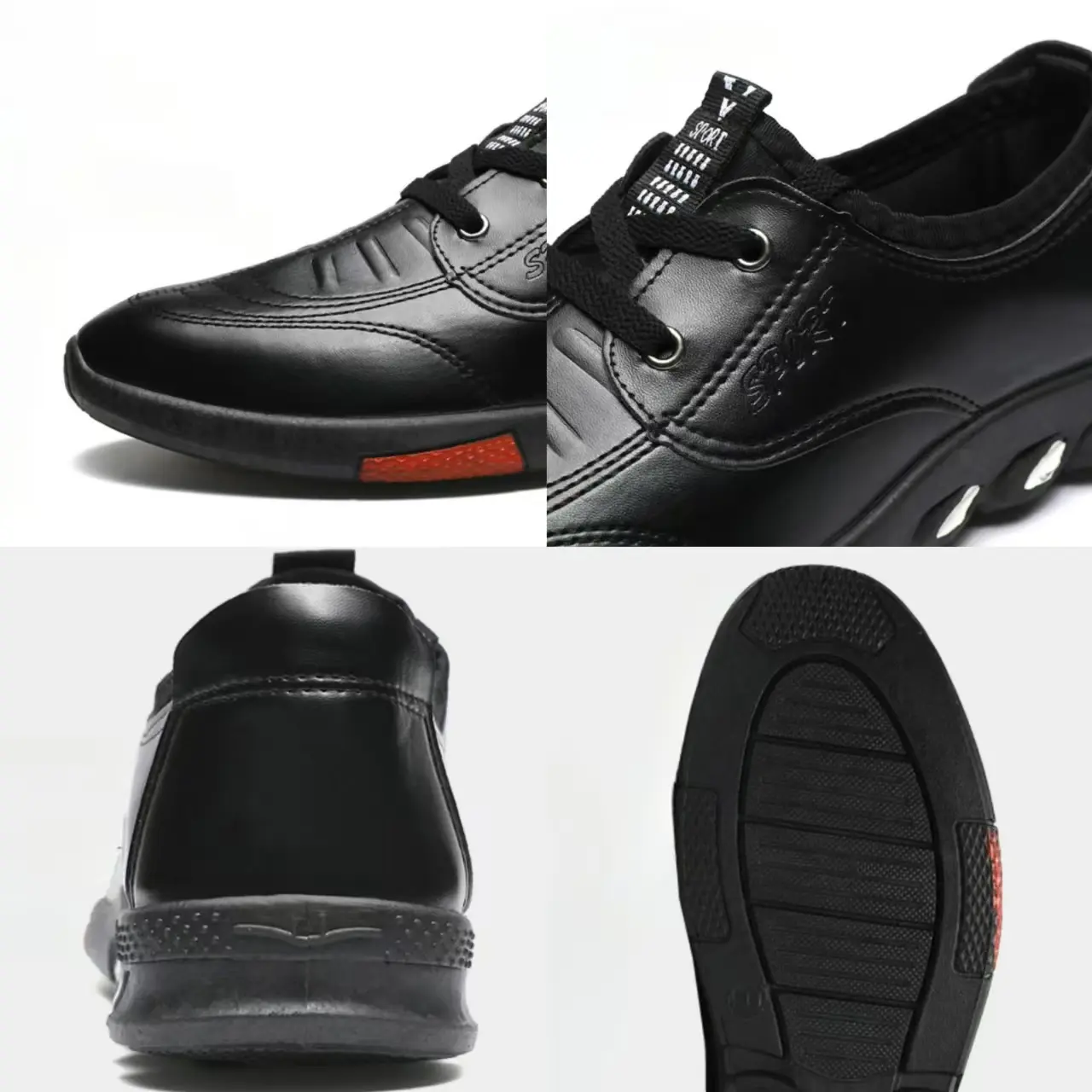 Men's Leather Shoes Business Casual Shoes Soft Soles Non-slip Loafers Moccasins Male Slip on Driving Shoes Breathable Sneakers