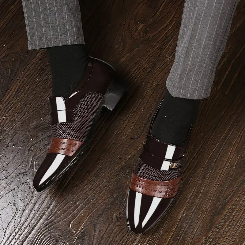 2025 Leather Shoes for Men Classic Business Dress Men Shoes Fashion Party Office Formal Oxfords New Men Loafers Zapatos De Cuero