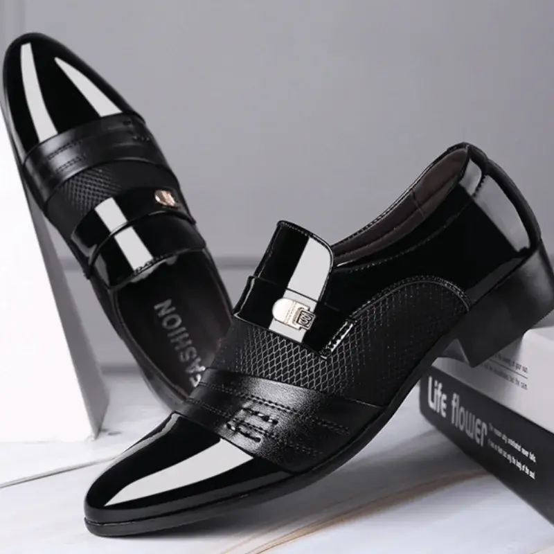 2025 Leather Shoes for Men Classic Business Dress Men Shoes Fashion Party Office Formal Oxfords New Men Loafers Zapatos De Cuero