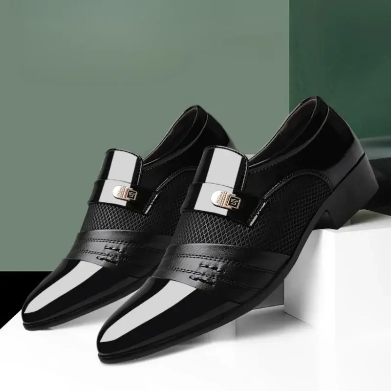 2025 Leather Shoes for Men Classic Business Dress Men Shoes Fashion Party Office Formal Oxfords New Men Loafers Zapatos De Cuero