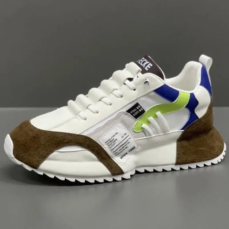 Men's Sneakers Platform Casual Shoes Mesh Lace-up Running Shoes Designer Plus Size Vulcanized Shoe Trend Comfortable Men Shoes