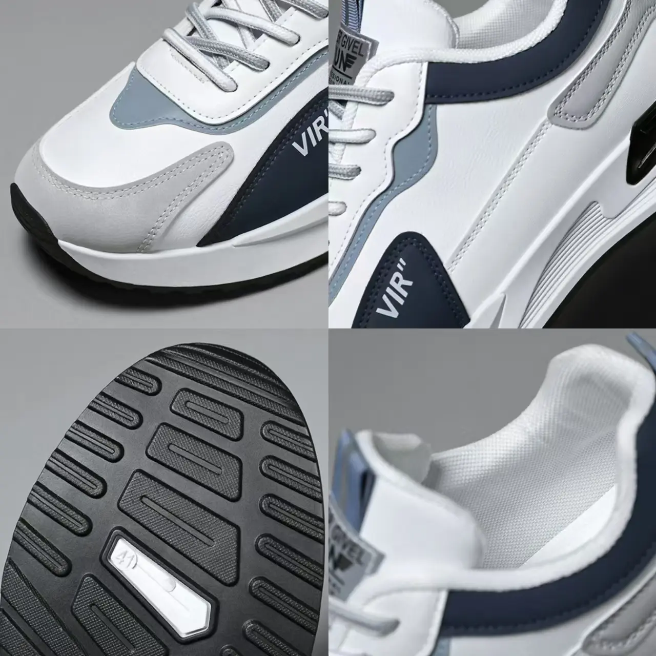 Breathable Sneakers Men Non Slip Casual Shoes Men Soft Sole Running Shoes Wear-resistant Hiking Shoes Man Mesh Lightweight Flats