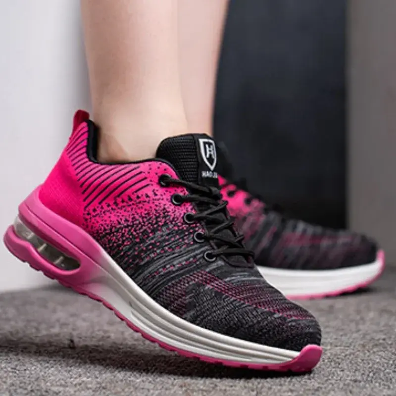 Safety Shoes Men Women Safety Boots Lightweight Air Cushion Work Sneakers Anti-smash Anti-puncture Steel Toe Shoes Unisex 안전화