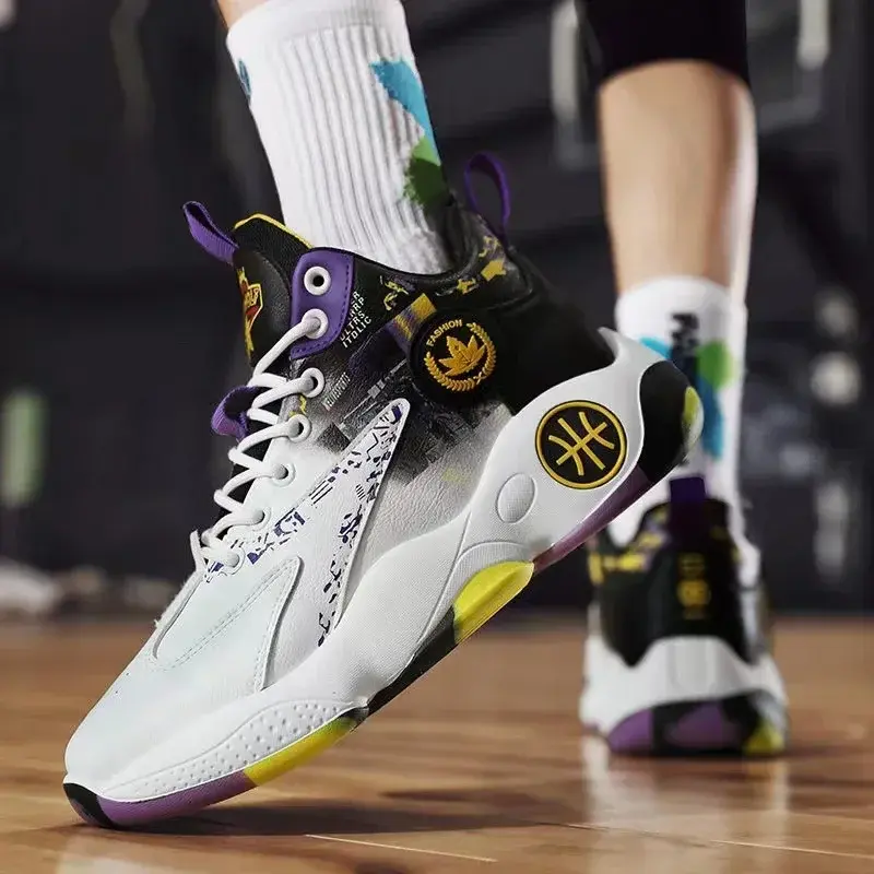 Men's Sneakers High-top Basketball Shoes Men Fashion Wear-resistant Casual Shoes Platform Shoe Breathable Non Slip Running Shoes
