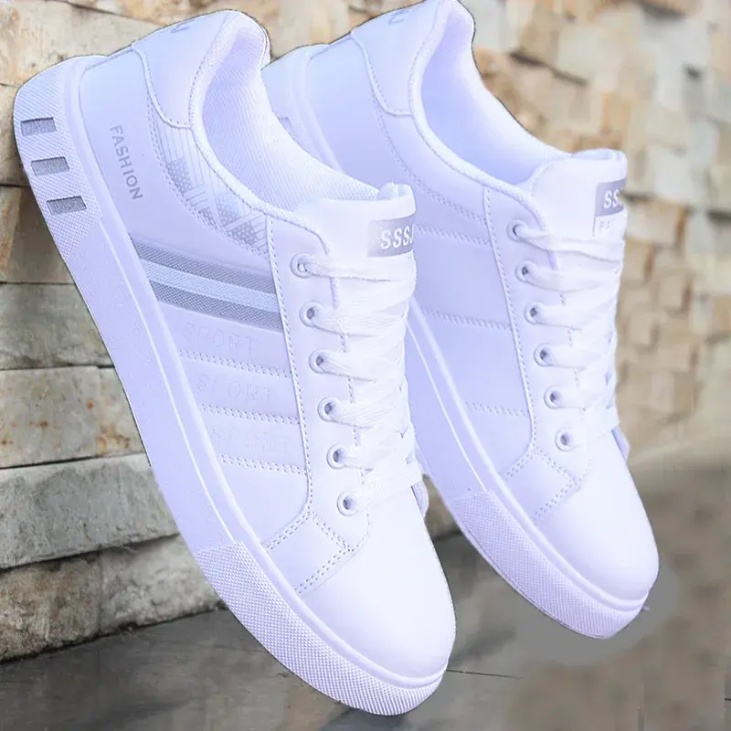 Men's Sneakers White Casual Shoes Breathable Men Shoes Autumn Outdoor Lightweight Flats Fashion Vulcanized Shoes Tenis Masculino