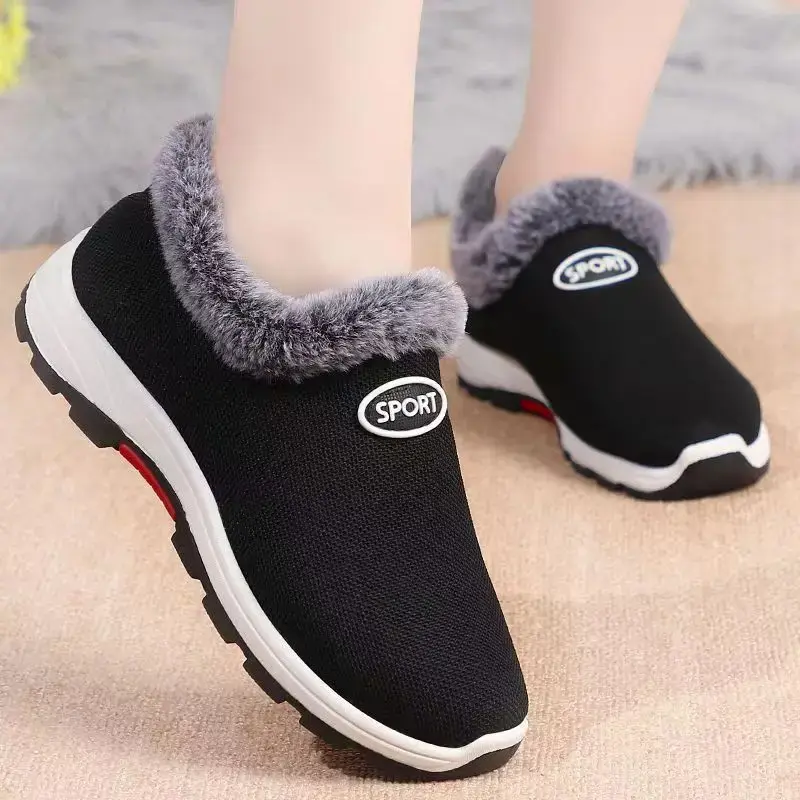 Women's Boots Winter Snow Boots Plush Comfortable Cotton Shoes Black Couples Casual Boot Platform Women Ankle Boots Botas Mujer