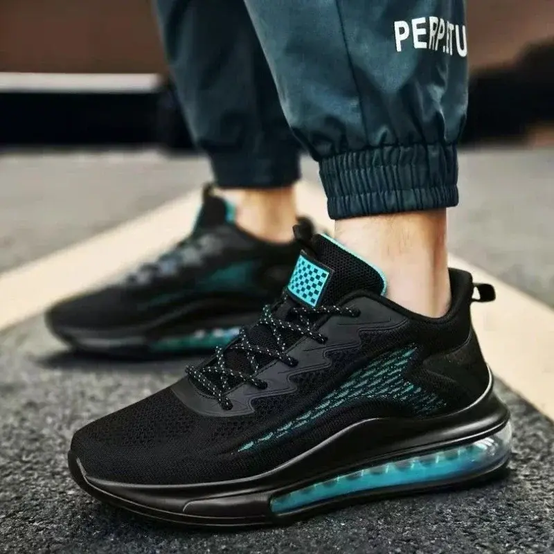 Men Sneakers Air Cushion Running Shoes Autumn New Mesh Casual Shoes Man Breathable Shoes Soft Sole Lightweight Sports Shoe Tenis