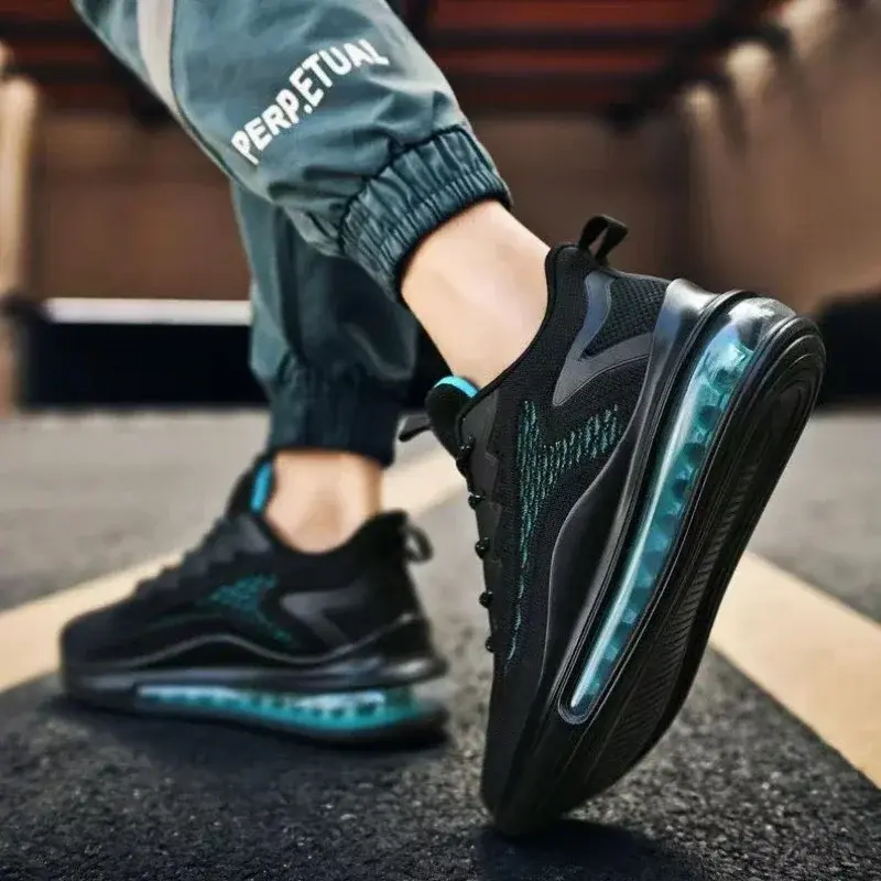 Men Sneakers Air Cushion Running Shoes Autumn New Mesh Casual Shoes Man Breathable Shoes Soft Sole Lightweight Sports Shoe Tenis