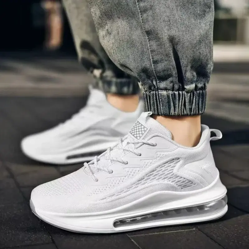 Men Sneakers Air Cushion Running Shoes Autumn New Mesh Casual Shoes Man Breathable Shoes Soft Sole Lightweight Sports Shoe Tenis