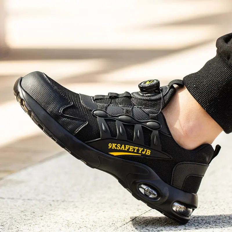 Men's Rotating Button Safety Shoes Indestructible Shoes Anti-Smashing Steel Toe Male Sneakers Puncture-Proof Work Men Boots 안전화