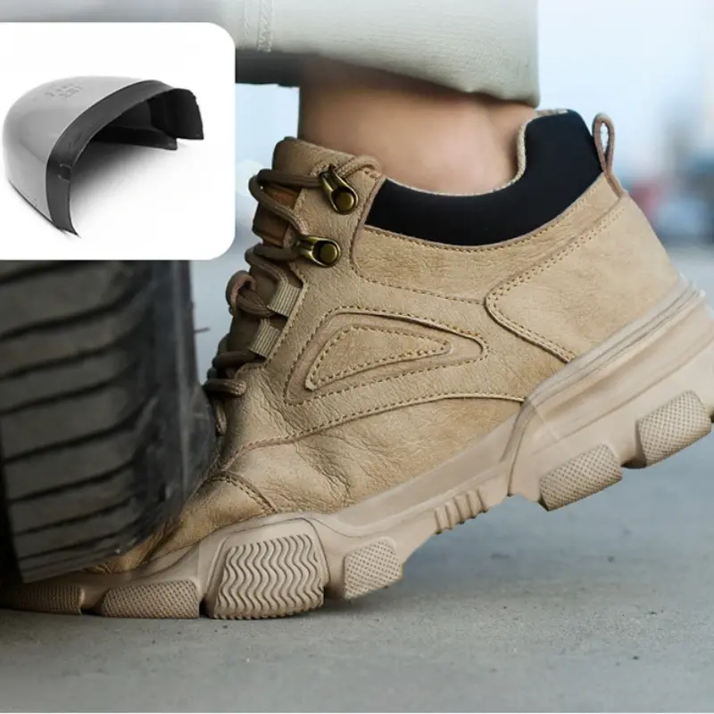 High-quality Safety Shoes Work Men's Boots Indestructible Boot Anti-smash Anti-puncture Steel Toe Shoes for Men Protective Boots