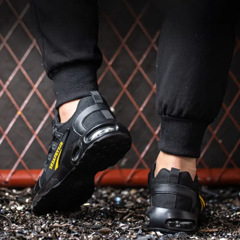 Men's Rotating Button Safety Shoes Indestructible Shoes Anti-Smashing Steel Toe Male Sneakers Puncture-Proof Work Men Boots 안전화